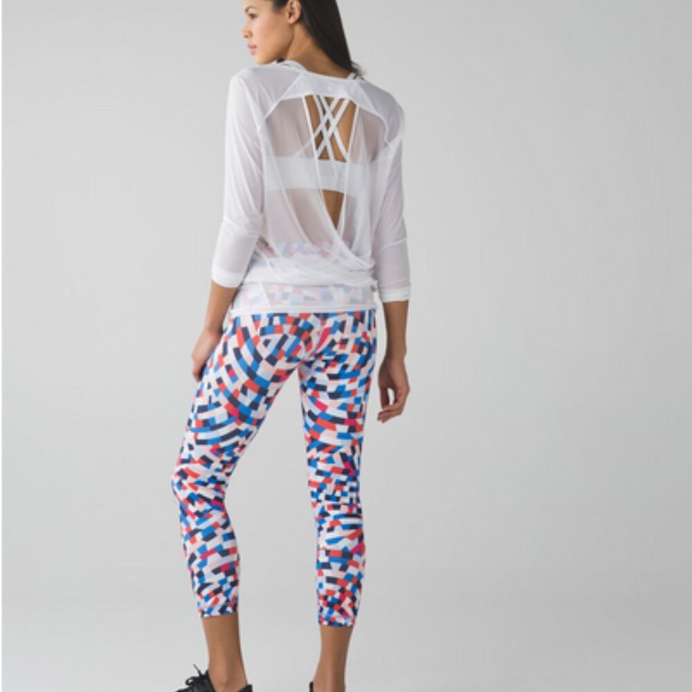 Lululemon Wunder Under Crop III Capoeira Multi Size 4